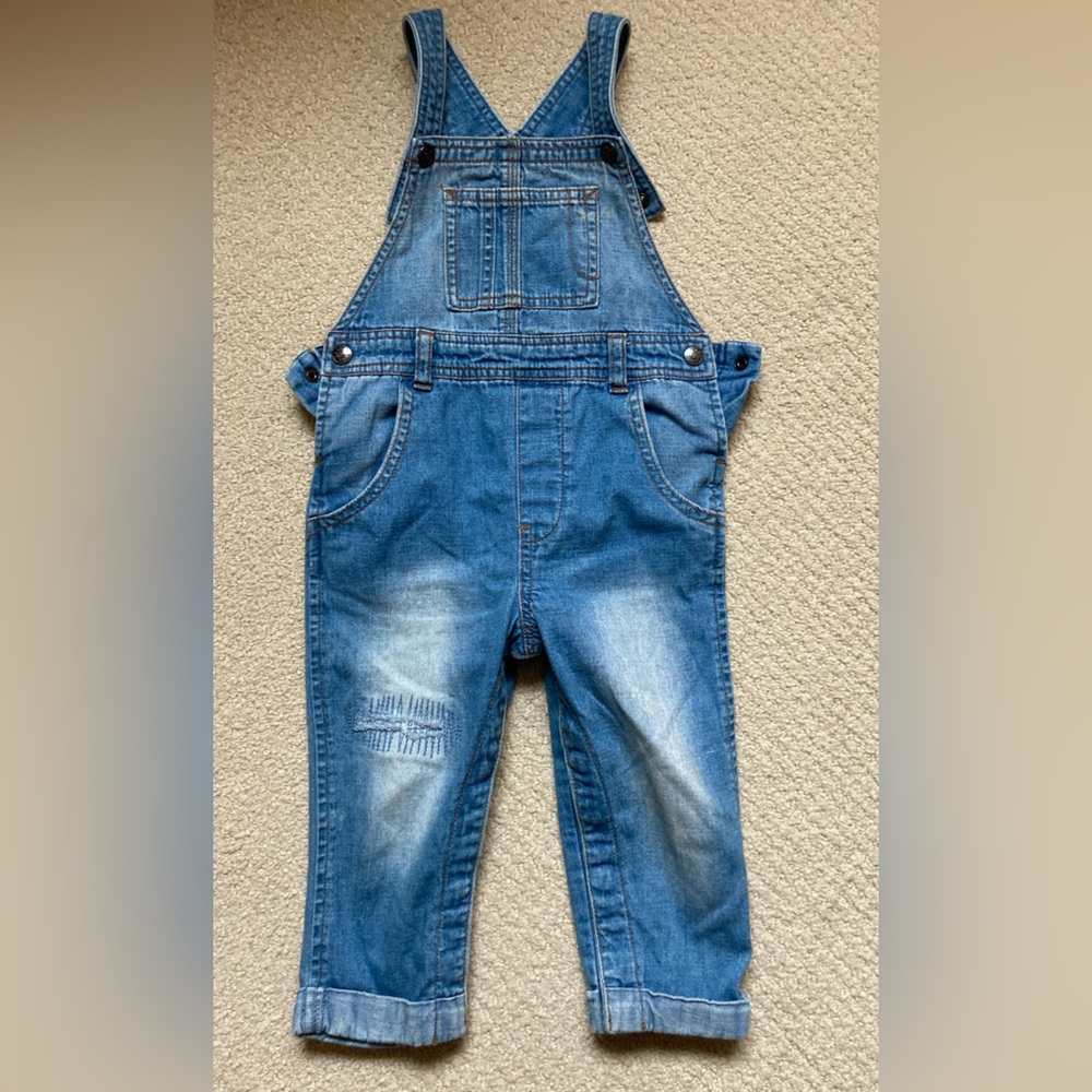 Koala toddler jeans overalls 12-18 mo